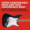 imageFender Squier Debut Series Stratocaster HSS Electric Guitar Beginner Guitar 2Year Warranty Includes Free Lessons Dakota Red with Satin Urethane FinishBlack