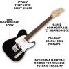 imageFender Squier Debut Series Telecaster Electric Guitar Beginner Guitar 2Year Warranty Includes Free Lessons Sea Foam Green with Satin Urethane FinishBlack