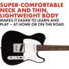 imageFender Squier Debut Series Telecaster Electric Guitar Beginner Guitar 2Year Warranty Includes Free Lessons Sea Foam Green with Satin Urethane FinishBlack