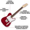 imageFender Squier Debut Series Telecaster Electric Guitar Beginner Guitar 2Year Warranty Includes Free Lessons Sea Foam Green with Satin Urethane FinishDakota Red