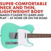 imageFender Squier Debut Series Telecaster Electric Guitar Beginner Guitar 2Year Warranty Includes Free Lessons Sea Foam Green with Satin Urethane FinishSea Foam Green