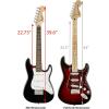 imageSquier Mini Stratocaster Electric Guitar with 2Year Warranty Black Laurel FingerboardBlack