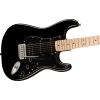 imageSquire Sonic Stratocaster Electric Guitar Tahitian Coral Maple Fingerboard White PickguardBlack HSS Bridge and Pickups