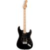 imageSquire Sonic Stratocaster Electric Guitar Tahitian Coral Maple Fingerboard White PickguardHSS  Black