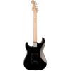 imageSquire Sonic Stratocaster Electric Guitar Tahitian Coral Maple Fingerboard White PickguardHSS  Black
