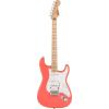 imageSquire Sonic Stratocaster Electric Guitar Tahitian Coral Maple Fingerboard White PickguardTahitian Coral