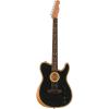 imageFender Acoustasonic Player Telecaster Acoustic Electric Guitar with 2Year Warranty Brushed Black Rosewood Fingerboard with Gig BagBrushed Black