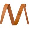 imageFender Essentials Economy Leather Guitar Strap Guitar Accessories Adjustable from 445quot to 53quot BrownTan