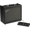 imageFender Mustang GTX100 Guitar Amp and 7 Button Footswitch 100 Watts with 2Year Warranty Integrated Looper Bluetooth Audio Streaming for Play Along 245Dx2105Wx1305H Inches Black