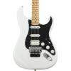 imageFender Player Stratocaster HSS Electric Guitar with 2Year Warranty Silver Maple FingerboardPolar White