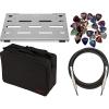imageFender Professional Pedalboard with Bag  Small Bundle with Instrument Cable and Picks