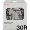imageFender Professional Series Tweed Coiled Instrument Cable Guitar Cable Guitar Accessories StraightAngle Gray 30ftGrey Tweed