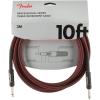 imageFender Professional Series Tweed Instrument Cable Guitar Cable Guitar Accessories StraightStraight Gray 10ftGrey Tweed