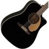 imageFender Redondo Player Acoustic Guitar with 2Year Warranty Jetty Black Walnut FingerboardJetty Black
