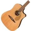 imageFender Redondo Player Acoustic Guitar with 2Year Warranty Natural Walnut FingerboardNatural