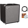 imageFender Rumble 100 V3 1X12 100W Bass Combo Amplifier Bundle with Instrument Cable Amperstand Guitar Cradle Tuner and 24Pack Picks100