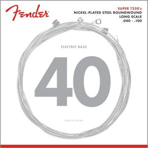 imageFender 7250 Bass Strings Nickel Plated Steel Roundwound Long Scale 7250ML 045100Light  40100