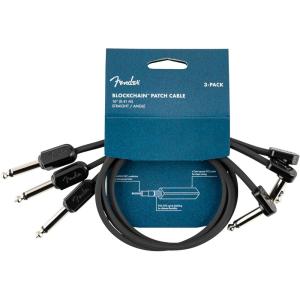 imageFender Blockchain Patch Cable Kit AngleAngle Black Large 15 PiecesStraightAngle