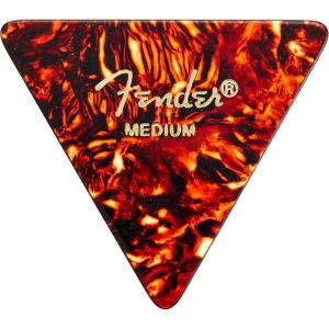 imageFender Classic Celluloid Guitar Picks Shape Medley Guitar Accessories Tortoise Shell Medium 8PackShell