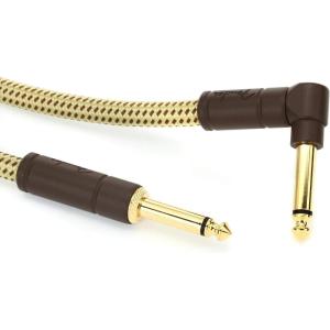 imageFender Deluxe Series Coiled Instrument Cable StraightAngle Tweed 30ftTweed