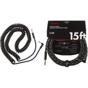 imageFender Deluxe Series Instrument Cable 1 FootAngleAngle TweedTweed