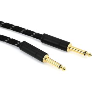 imageFender Deluxe Series Instrument Cable StraightStraight 25 Black Tweed