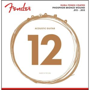 imageFender DuraTone Coated Phosphor Bronze Acoustic Guitar Strings 860M 013056Light  1253