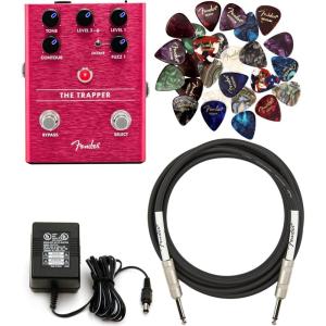 imageFender Engine Room LVL12 Power Supply Bundle with Fender Original Instrument Cable and 24 Pack Premium Picks Sampler an Austin Bazaar ExclusiveBundle w Power Adapter