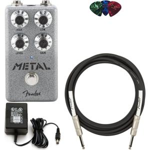 imageFender Hammertone Distortion Bundle with Power Supply Instrument Cable and PicksMetal