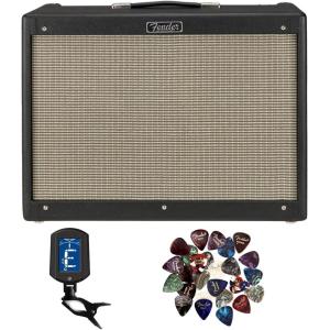 imageFender Hot Rod Deluxe IV Guitar Amplifier Black Bundle with Instrument Cable Amperstand Guitar Cradle Tuner and Austin Bazaar Exclusive 24Pack PicksBundle w Tuner