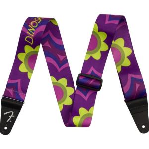 imageFender J Mascis Guitar Strap Guitar Accessories Magenta Flower 2in
