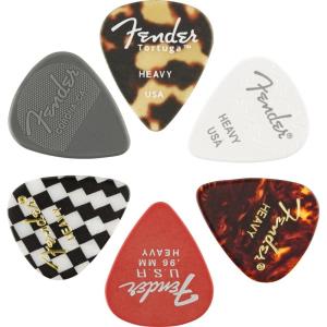 imageFender Material Medley Guitar Picks 351 Shape MultiColor Heavy 6Pack