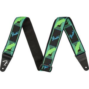 imageFender Neon Monogrammed Guitar Strap 2in PinkYellowBlueGreen