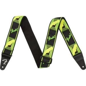 imageFender Neon Monogrammed Guitar Strap 2in PinkYellowGreenYellow