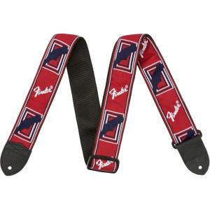 imageFender Neon Monogrammed Guitar Strap 2in PinkYellowRedWhiteBlue
