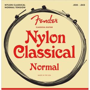 imageFender Nylon Acoustic Strings 100 ClearSilver Tie End 028043Ball End
