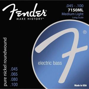 imageFender Original 7150 Bass Strings Pure Nickel Roundwound Long Scale 7150ML 045100Medium Light  45100