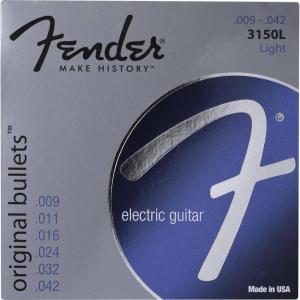 imageFender Original Bullet 3150 Electric Guitar Strings Pure Nickel Bullet End 3150L 009042Light  942