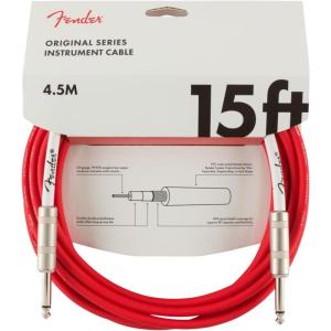 imageFender Original Series Coiled Instrument Cable Guitar Cable Guitar Accessories StraightAngle Daphne Blue 30ftFiesta Red
