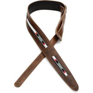 imageFender Paramount Acoustic Leather Guitar Strap BrownBrown