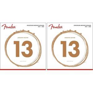 imageFender Phosphor Bronze Acoustic Guitar Strings Ball End 60CL 011052Medium 1356 Pack of 2