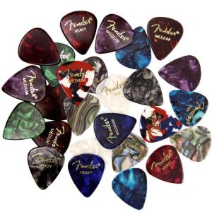 imageFender Premium 24 Pack Picks Sampler  Includes Thin Medium ampamp Heavy Gauges Austin Bazaar Exclusive24 Pack