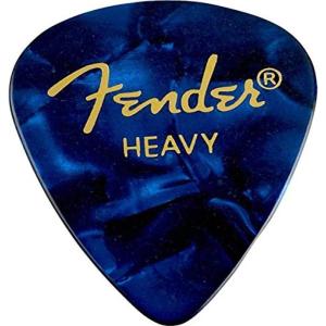 imageFender Premium Celluloid Guitar Picks 351 Shape Green Moto Heavy 144PackBlue Moto