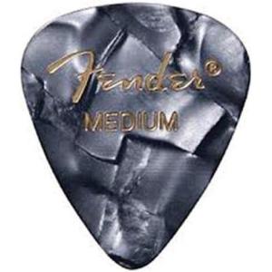 imageFender Premium Celluloid Guitar Picks 351 Shape Guitar Accessories Green Moto Medium 12PackBlack Moto