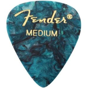 imageFender Premium Celluloid Guitar Picks 351 Shape Guitar Accessories Green Moto Medium 12PackOcean Turquoise