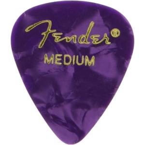 imageFender Premium Celluloid Guitar Picks 351 Shape Guitar Accessories Green Moto Medium 12PackPurple Moto