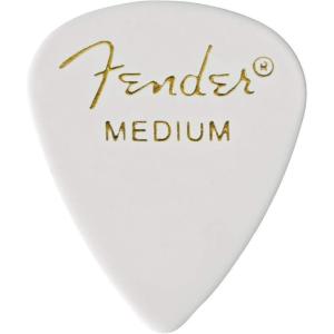 imageFender Premium Celluloid Guitar Picks 351 Shape Guitar Accessories Green Moto Medium 12PackWhite