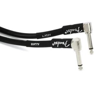 imageFender Professional Series Instrument Cable Guitar Cable Guitar Accessories AngleAngle Black 1ftBlack