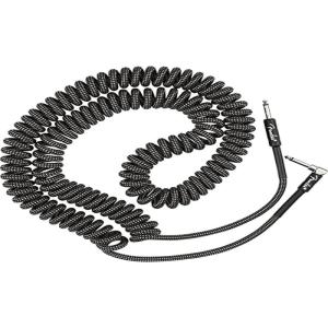 imageFender Professional Series Tweed Coiled Instrument Cable Guitar Cable Guitar Accessories StraightAngle Gray 30ftRed Tweed