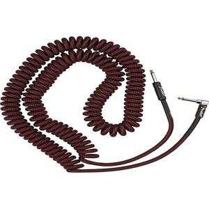 imageFender Professional Series Tweed Coiled Instrument Cable Guitar Cable Guitar Accessories StraightAngle Gray 30ftWoodland Camo Tweed